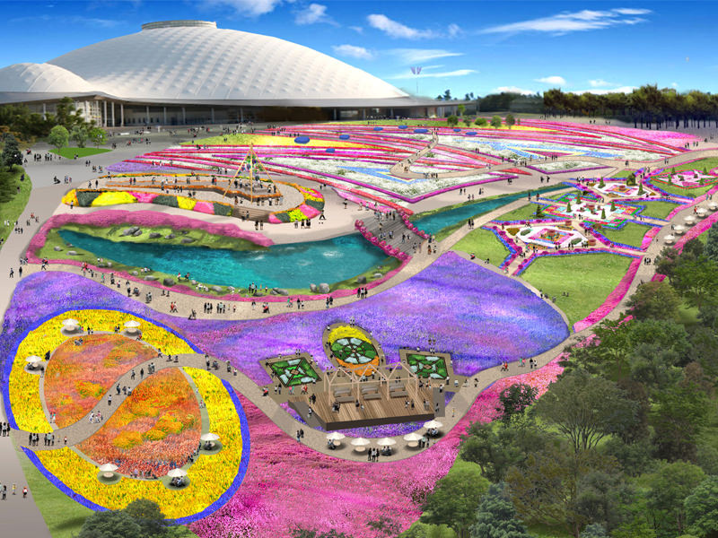 【周辺観光】日本一の竹コースター登場「山口ゆめ花博」2018年１１月４日まで開催