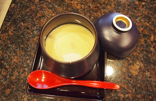 Steamed egg custard
