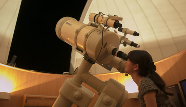 【July in the Observatory】The Summer Triangle is the main figure of the Tanabata Star Festival. Take a look at first-class stars  in the Milky Way from the telescope!