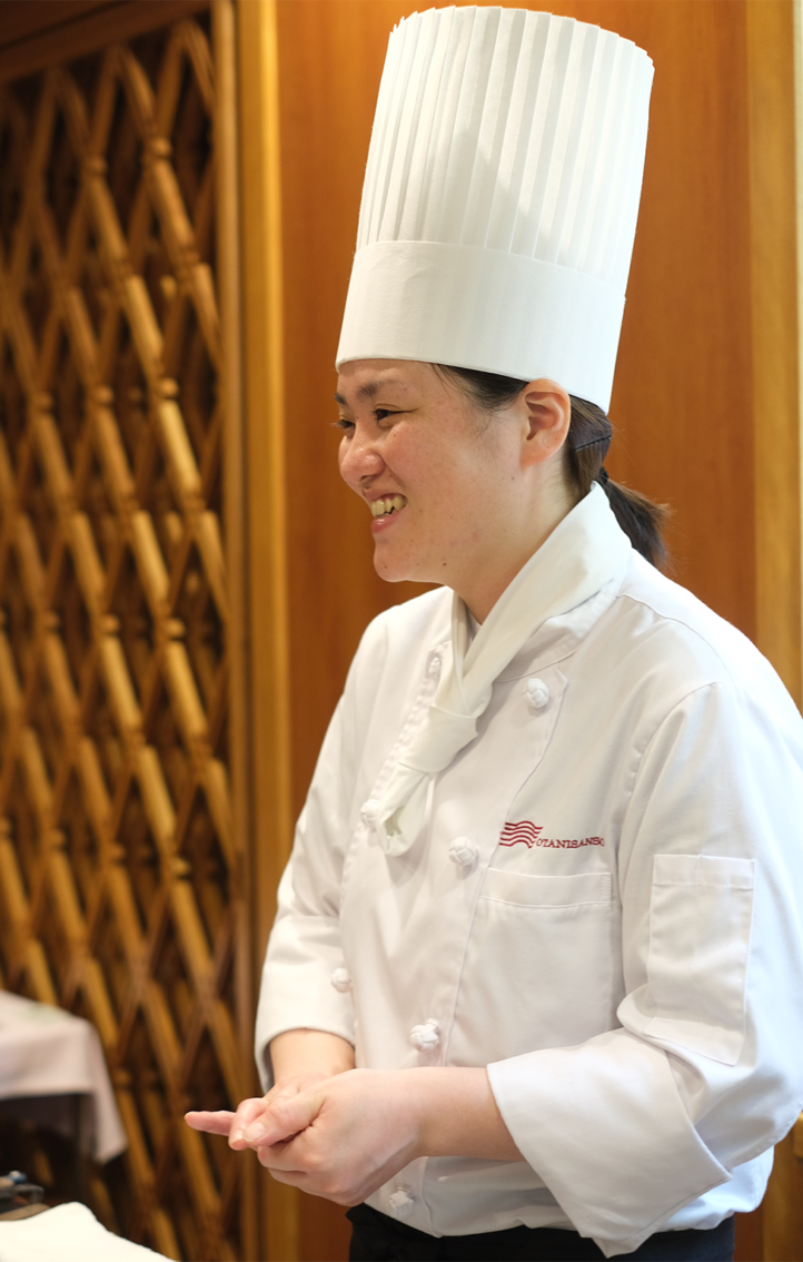 一人でも多くのお客様に感動をもたらすことができるような料理人になる